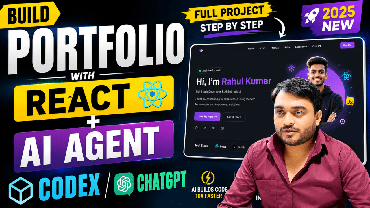 Build portfolio using ai and react