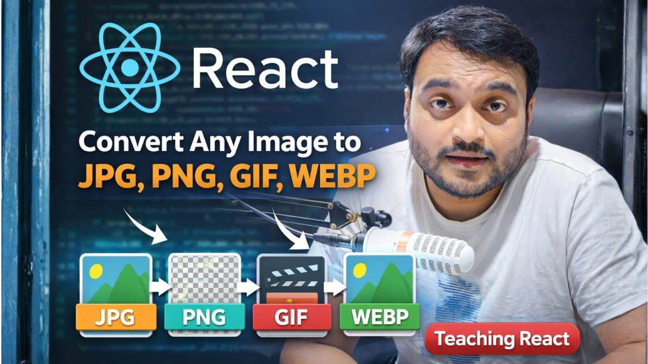 day-78 build react image converter JPG PNG WEBP
