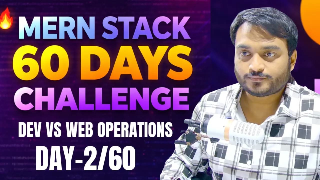 Day-2 Dev operations vs web operations