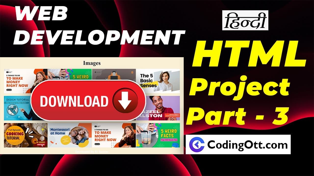 ch- 12 HTML Website Project part-3